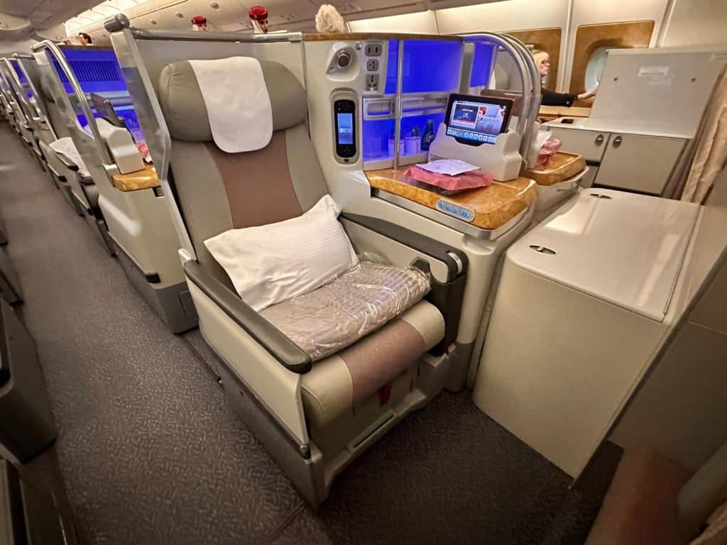 Från Dubai till Mauritius i en Airbus 380.