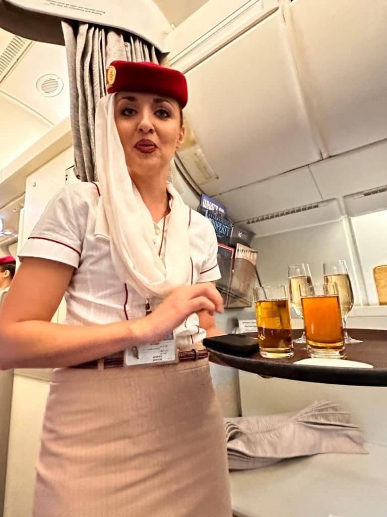 Från Dubai till Mauritius i en Airbus 380.