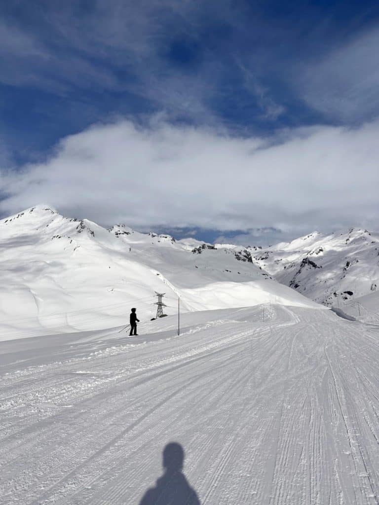 Skidvägen till La Thuile från La Rosière 