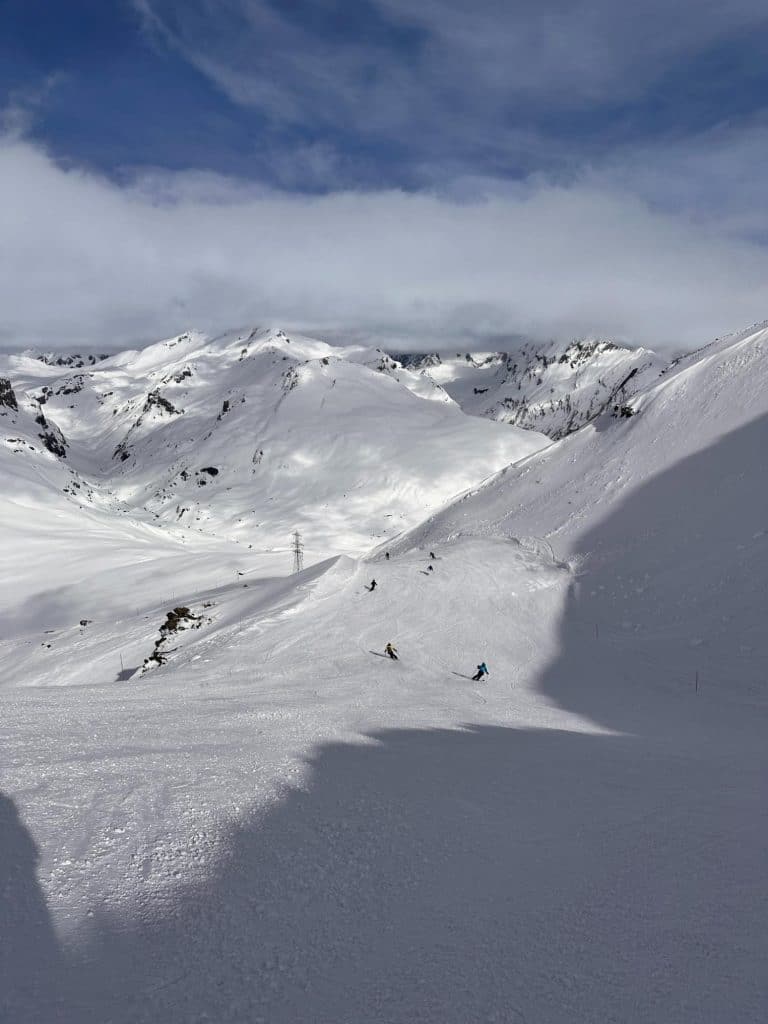 Skidvägen till La Thuile från La Rosière 