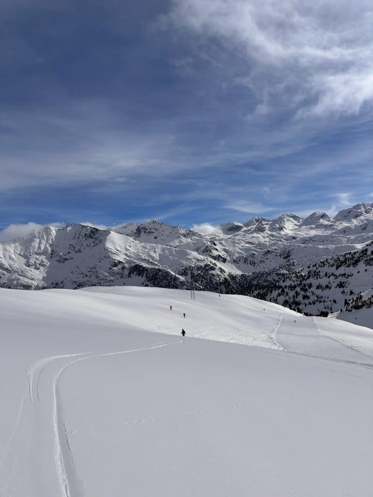 Skidvägen till La Thuile från La Rosière 