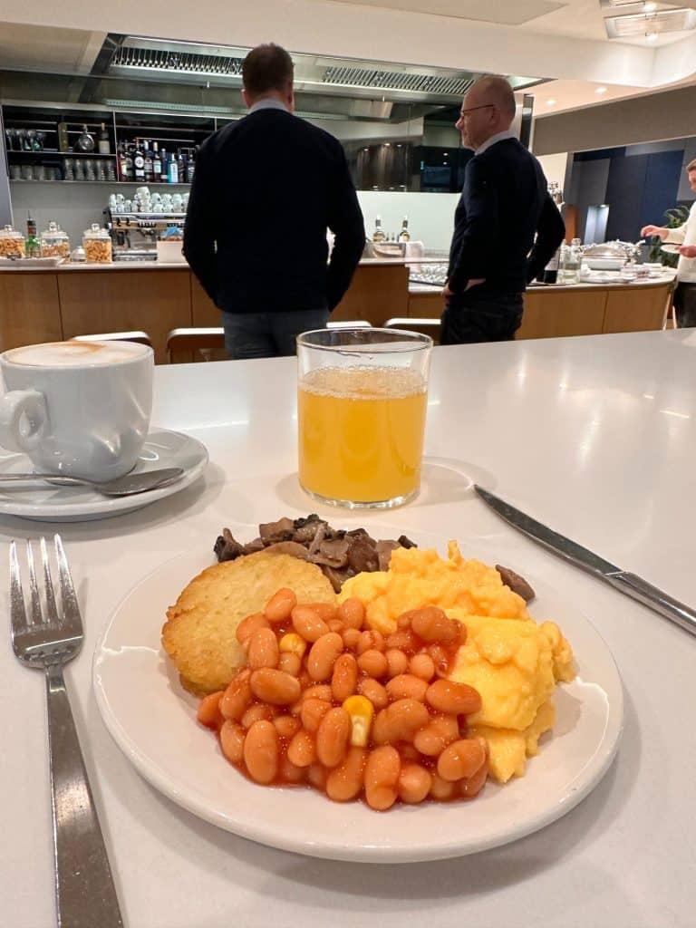 Lufthansas lounge på Milano AirPort 