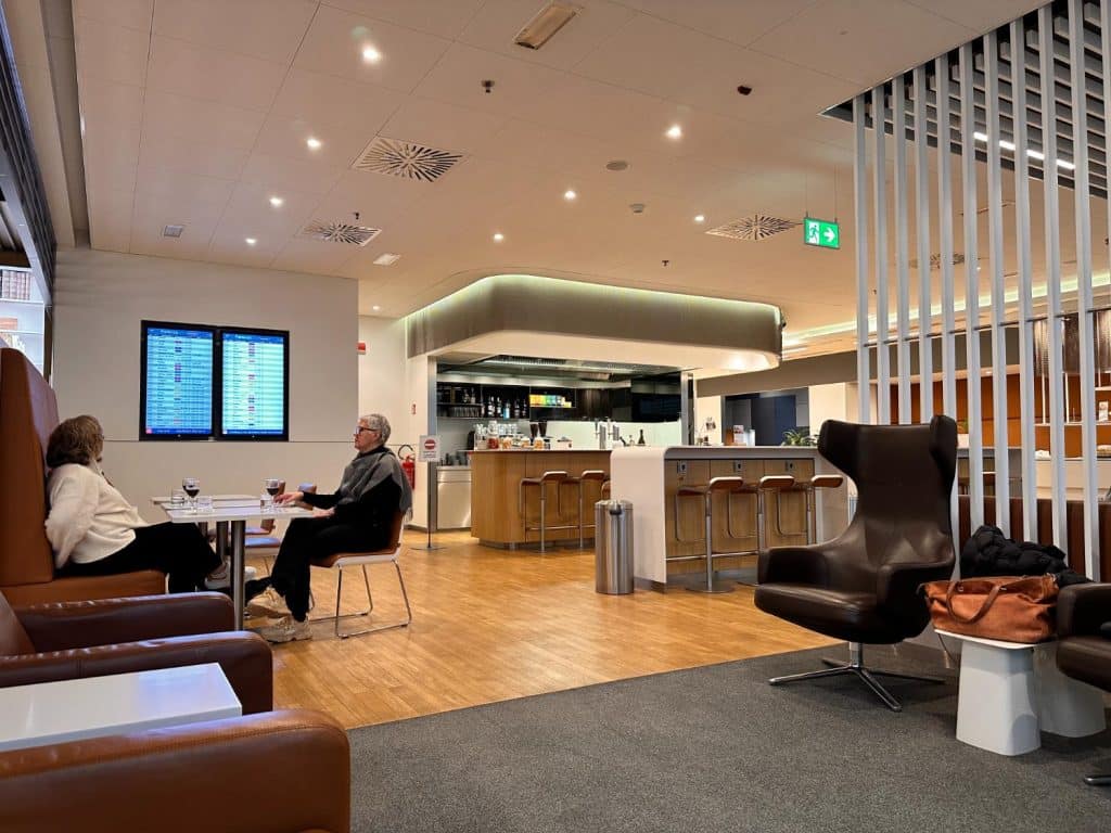 Lufthansas lounge på Milano AirPort 